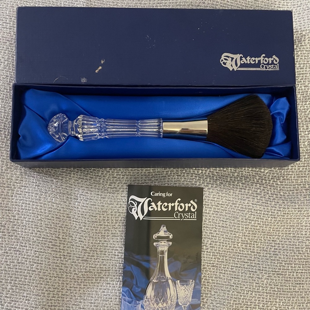 New in Box Vintage Waterford Crystal Brush